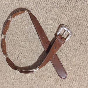 Belt with sterling conchos, never worn.